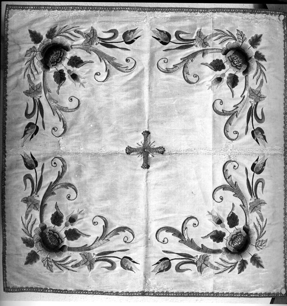 motivi decorativi floreali (velo di calice, elemento d'insieme) - bottega ligure (fine/inizio secc. XIX/ XX)