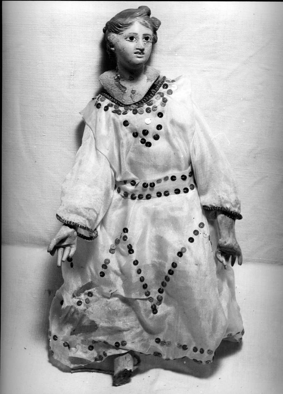 angeli (presepio, elemento d'insieme) - bottega ligure (seconda metà sec. XIX)