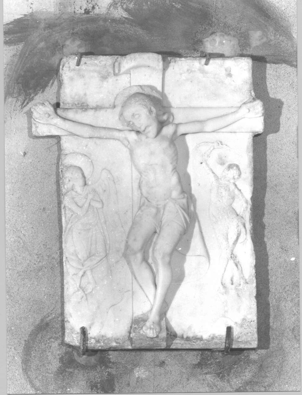 Cristo crocifisso (rilievo, opera isolata) - bottega italiana (sec. XV)