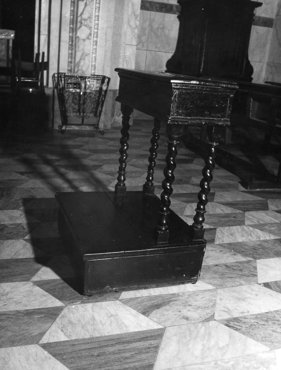 inginocchiatoio, opera isolata - bottega ligure (secc. XIX/ XX)