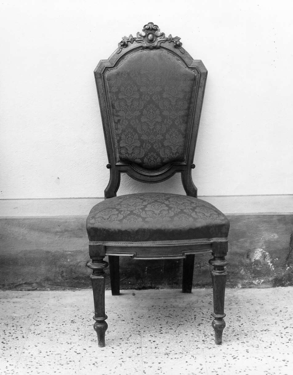 sedia, elemento d'insieme - bottega ligure (secc. XIX/ XX)
