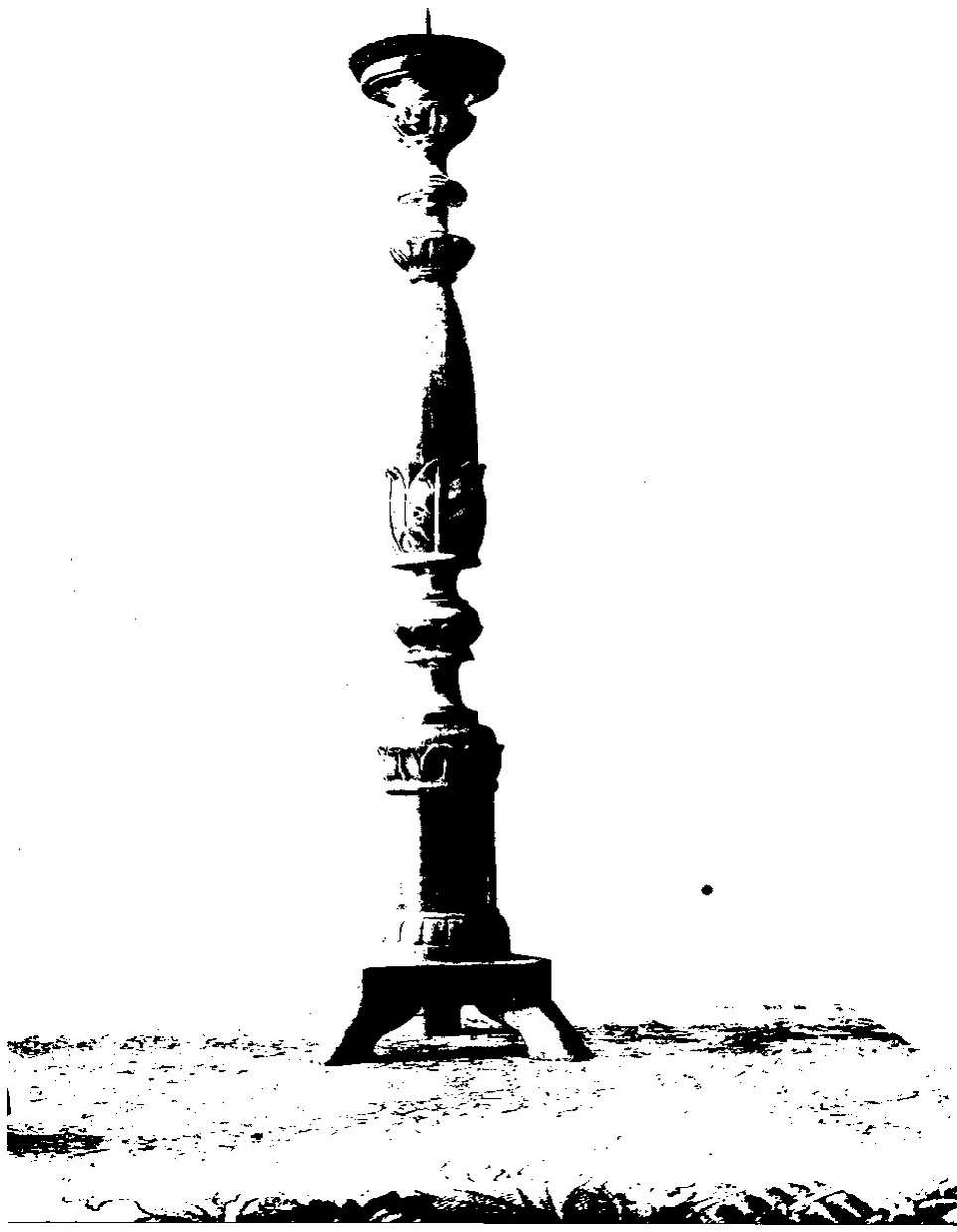 candeliere, serie - bottega ligure (secc. XIX/ XX)