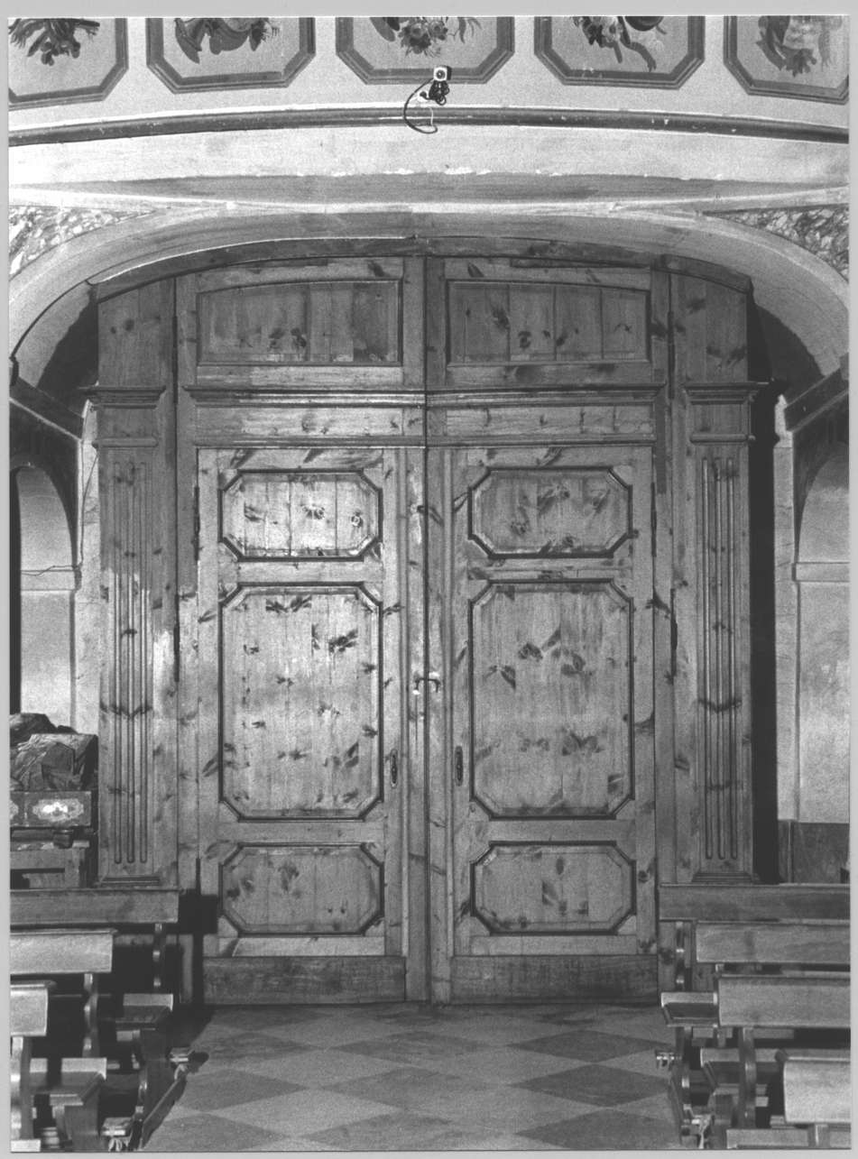 bussola d'ingresso, opera isolata - bottega ligure (primo quarto sec. XX)