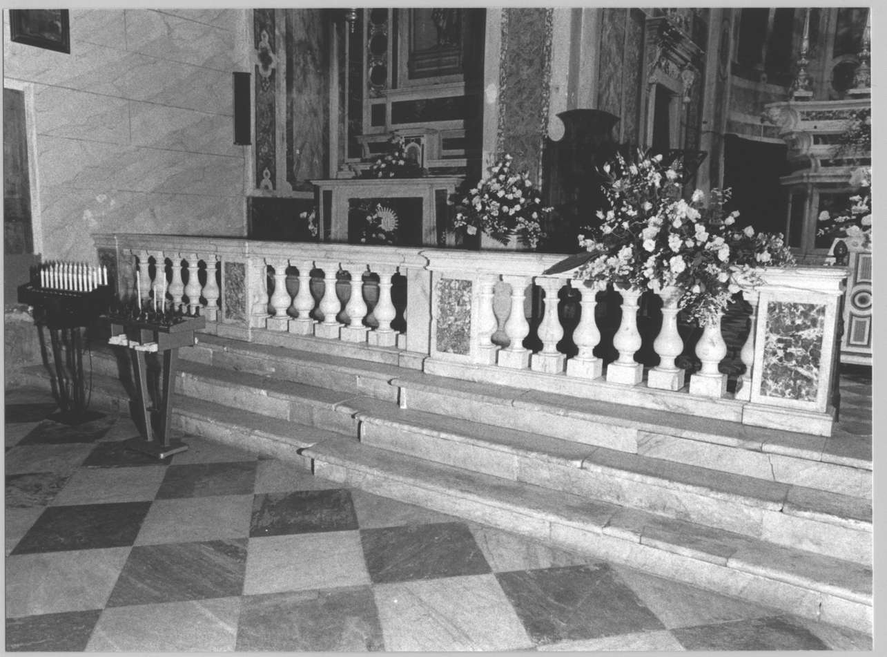 balaustrata, elemento d'insieme - bottega tosco-ligure (sec. XVIII)