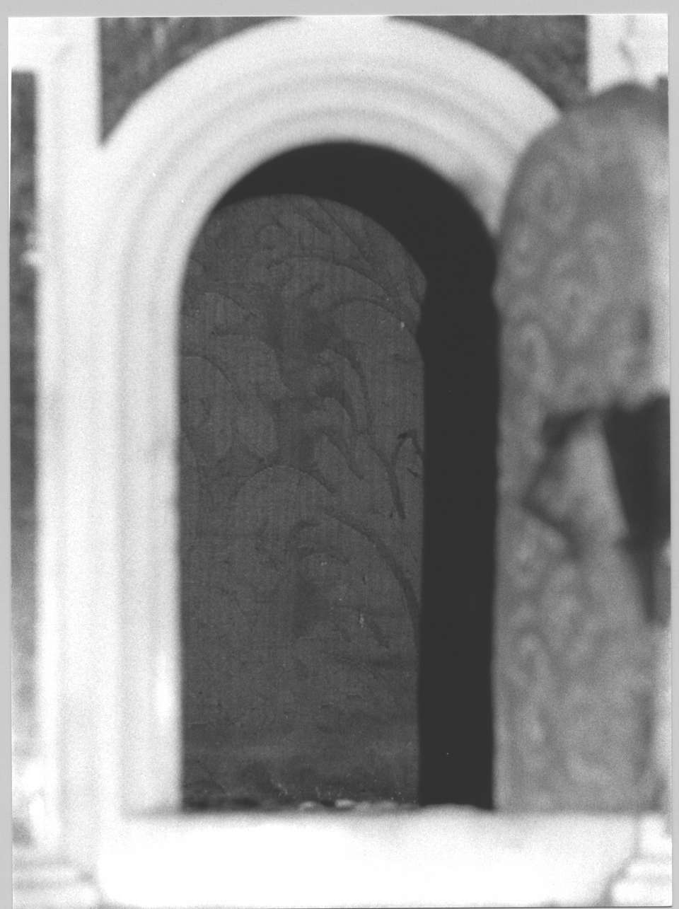 motivi decorativi a tralci di vite (conopeo di tabernacolo, elemento d'insieme) - manifattura ligure (secc. XIX/ XX)
