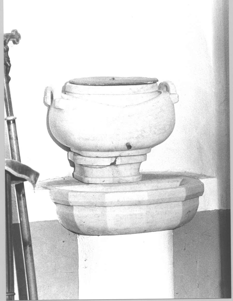 lavabo da sacrestia, opera isolata - bottega ligure (secondo quarto sec. XIX)