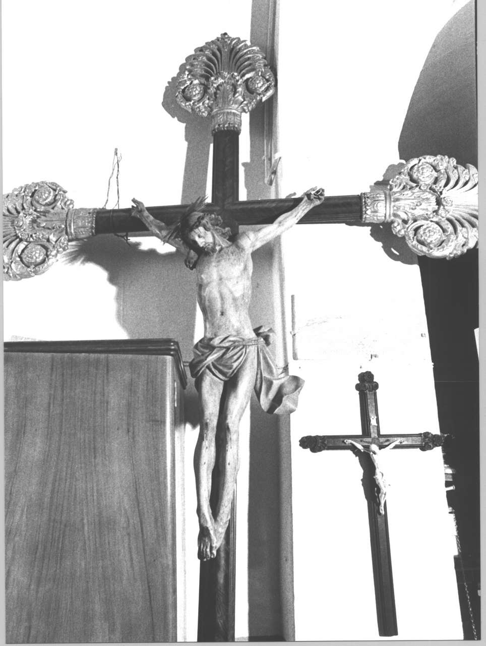Cristo crocifisso (statua, elemento d'insieme) - bottega ligure (sec. XVIII)