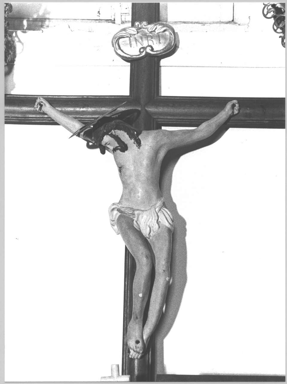 Cristo crocifisso (statua, elemento d'insieme) - bottega ligure (seconda metà sec. XVII)