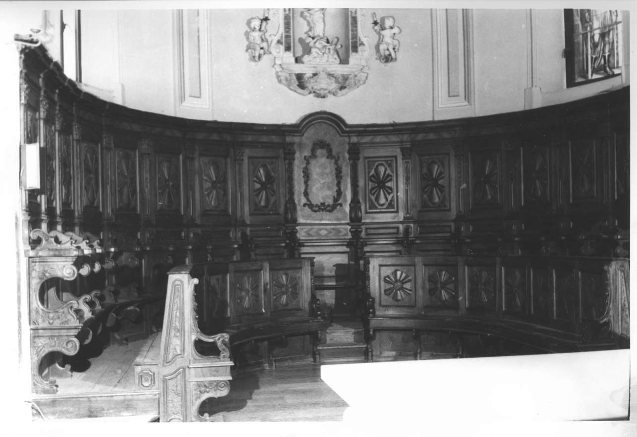 stalli del coro, opera isolata di Svanascini Domenico (sec. XVIII)