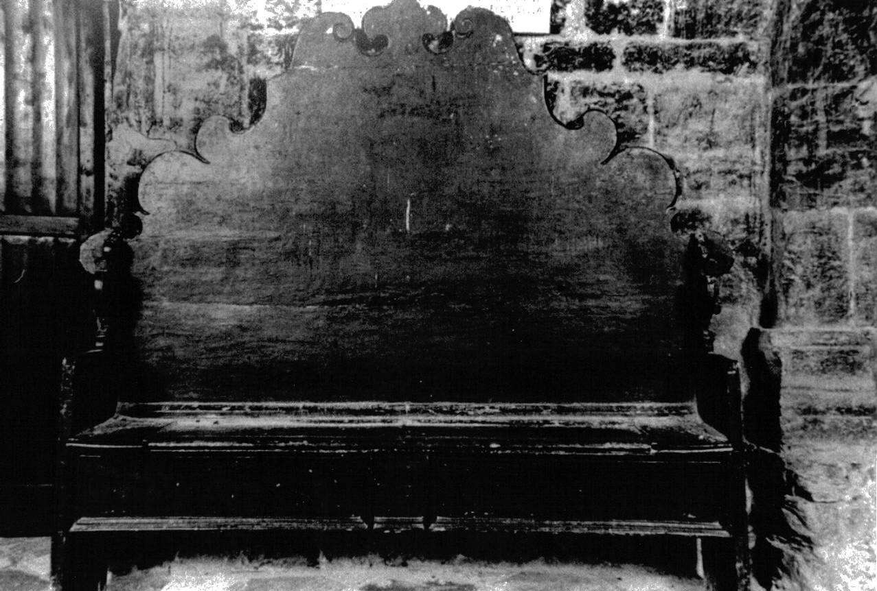 cassapanca, opera isolata - bottega ligure (metà sec. XVIII)