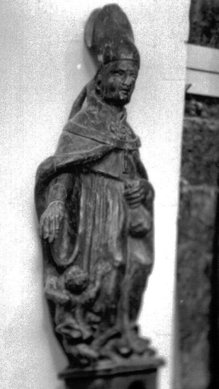 San Nicola di Bari (statua, opera isolata) - bottega ligure (fine sec. XVI)