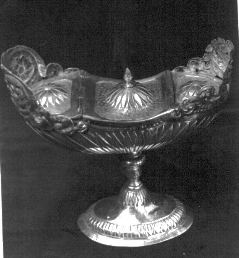 navicella portaincenso, opera isolata - bottega genovese (sec. XIX)