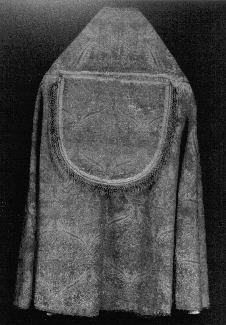 piviale, opera isolata - manifattura italiana (seconda metà sec. XVI)