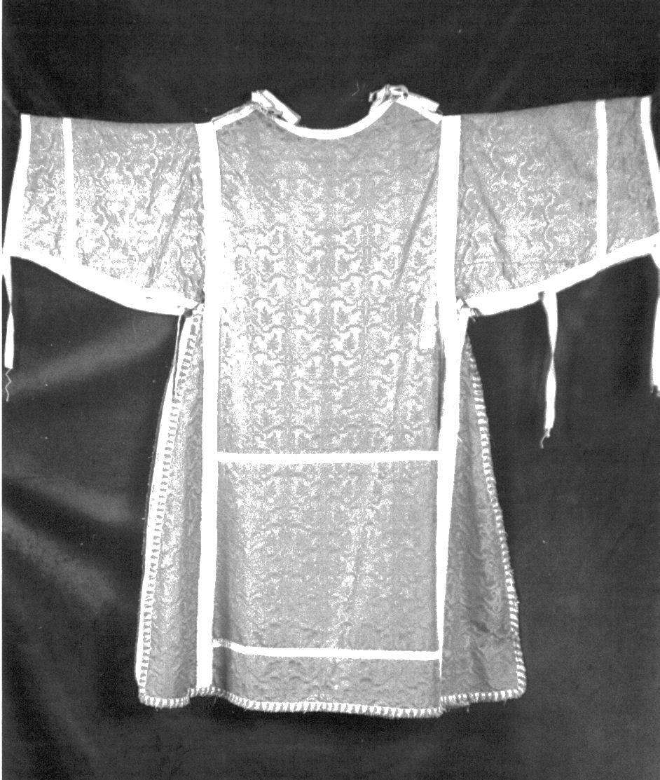 tunicella, opera isolata - manifattura genovese (metà sec. XVII)