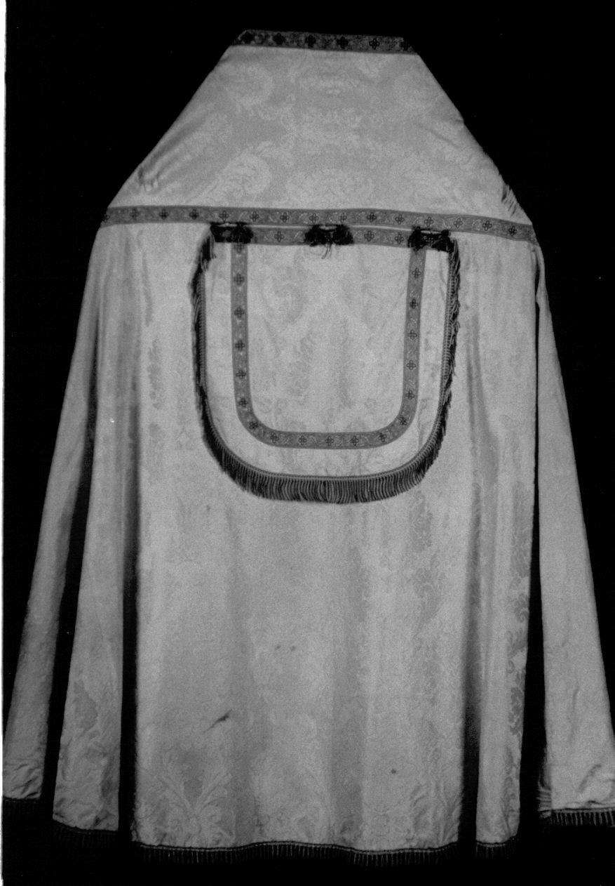 piviale, opera isolata - manifattura genovese (fine/inizio secc. XVIII/ XIX)