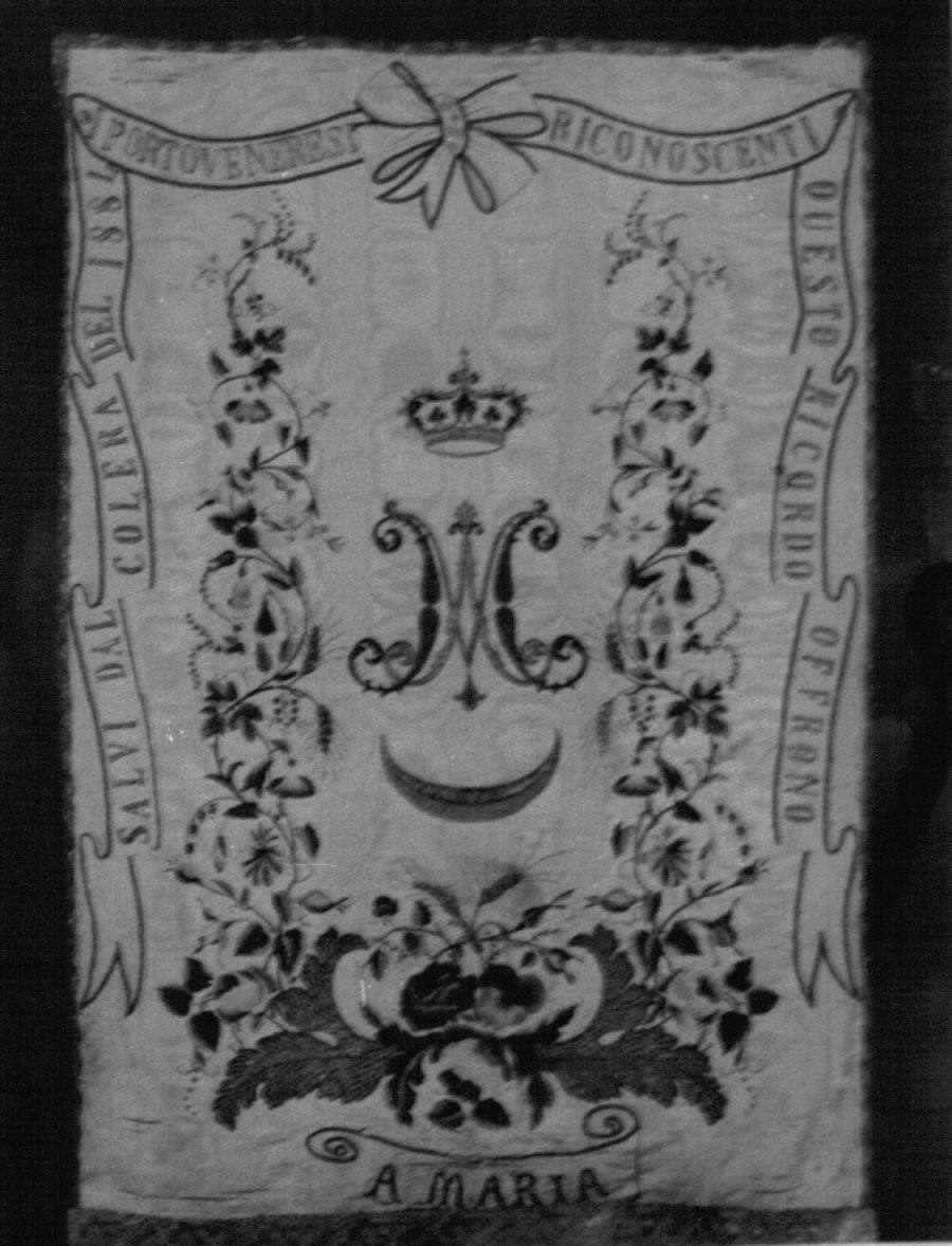 stendardo, opera isolata - manifattura ligure (sec. XIX)