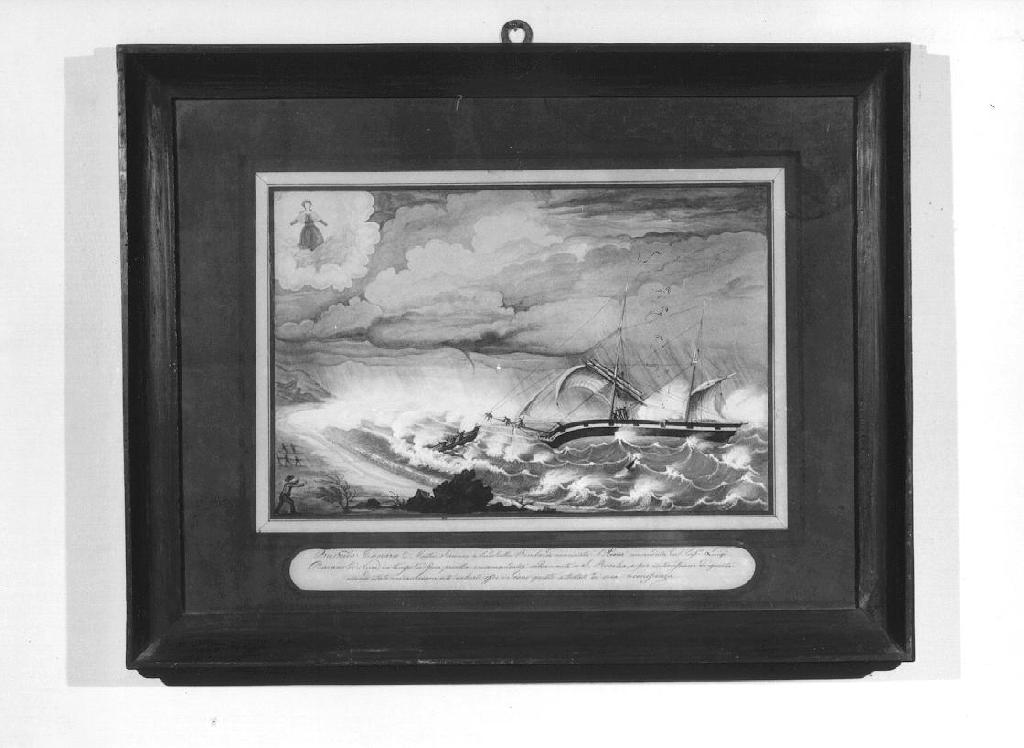 ex voto, opera isolata - ambito genovese (metà sec. XIX)