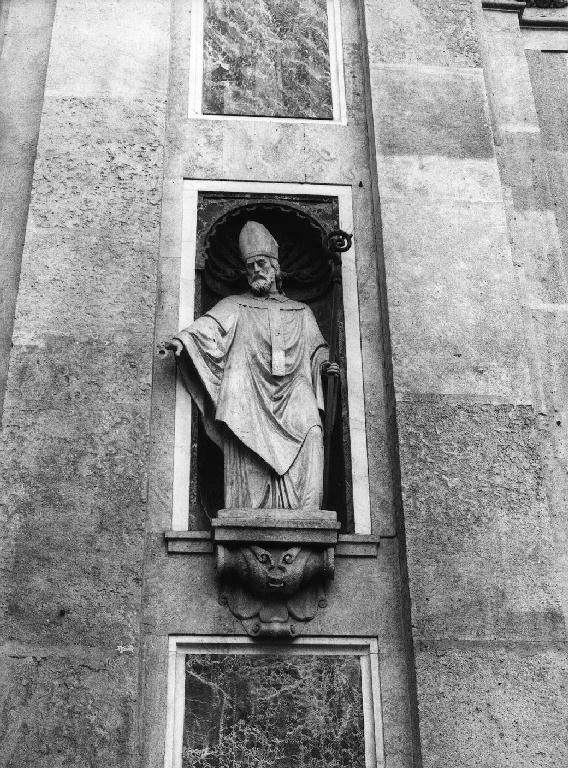 Sant'Ambrogio (statua, coppia) di Ramognino Michele (sec. XIX)
