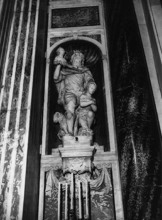 sacrificio di Isacco (statua, opera isolata) - ambito genovese, ambito lombardo (primo quarto sec. XVII)