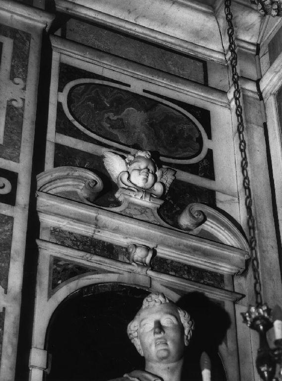 putto alato (decorazione plastico-architettonica, complesso decorativo) - PRODUZIONE LIGURE, produzione lombarda (primo quarto sec. XVII)