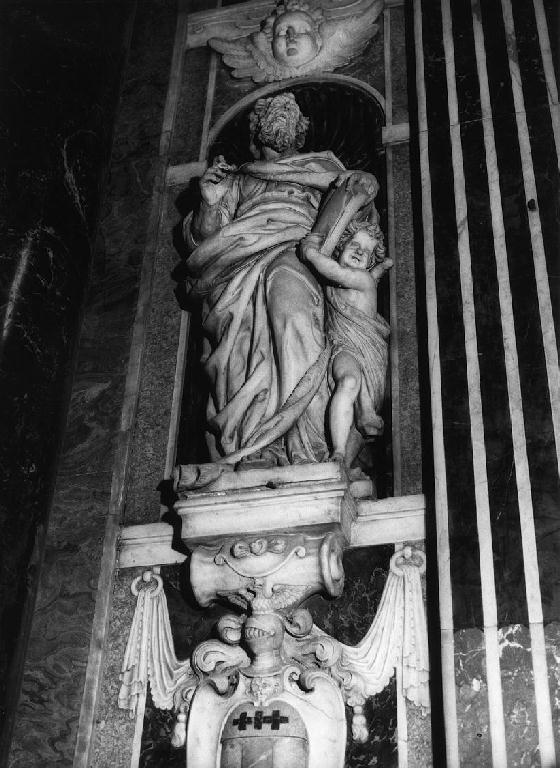 San Matteo Evangelista (statua, opera isolata) di Orsolino Tommaso (sec. XVII)