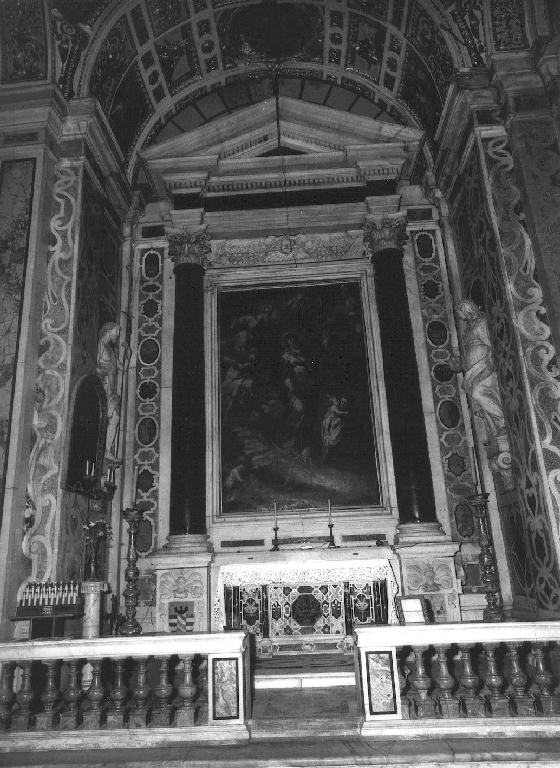 altare, elemento d'insieme - PRODUZIONE LIGURE, produzione lombarda (sec. XVII)