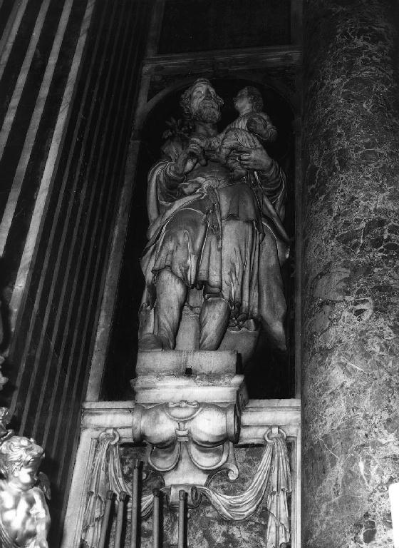 San Giuseppe (statua, insieme) di Carlone Bernardo (bottega), Redi Martino (sec. XVII)