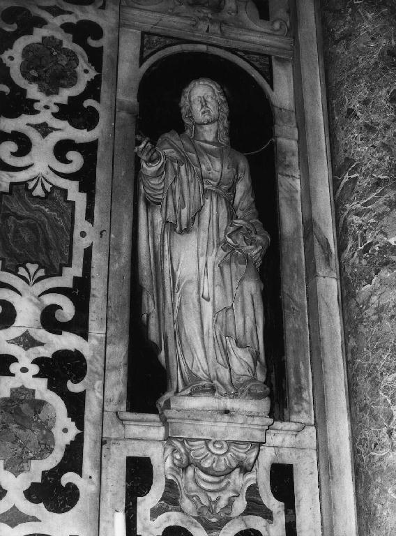 Cristo redentore benedicente (statua, insieme) di Fanelli Francesco (sec. XVII)