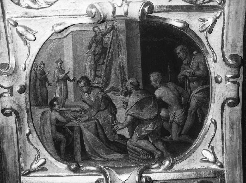 elemosina di San Carlo Borromeo (dipinto, ciclo) di Carlone Giovanni detto Genovese (prima metà sec. XVII)