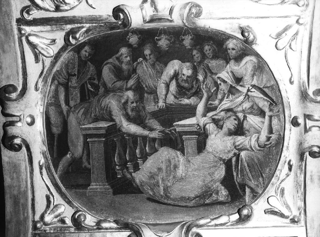 SAN CARLO BORROMEO GUARISCE UN'OSSESSA, San Carlo Borromeo (dipinto, ciclo) di Carlone Giovanni detto Genovese (prima metà sec. XVII)