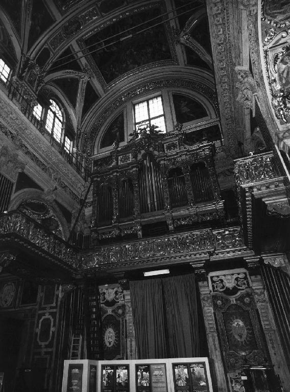 putti alati (tribuna d'organo, elemento d'insieme) - bottega genovese (terzo quarto sec. XVII)