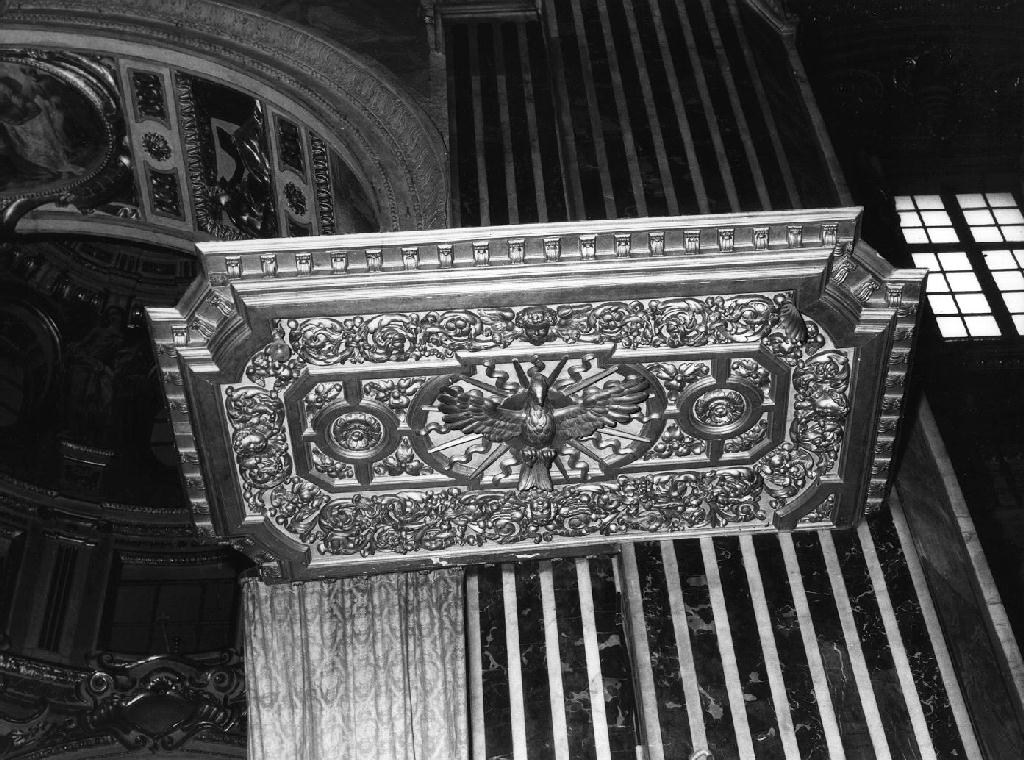 Gloria (cielo del baldacchino d'altare, opera isolata) - bottega genovese (secondo quarto sec. XVII)