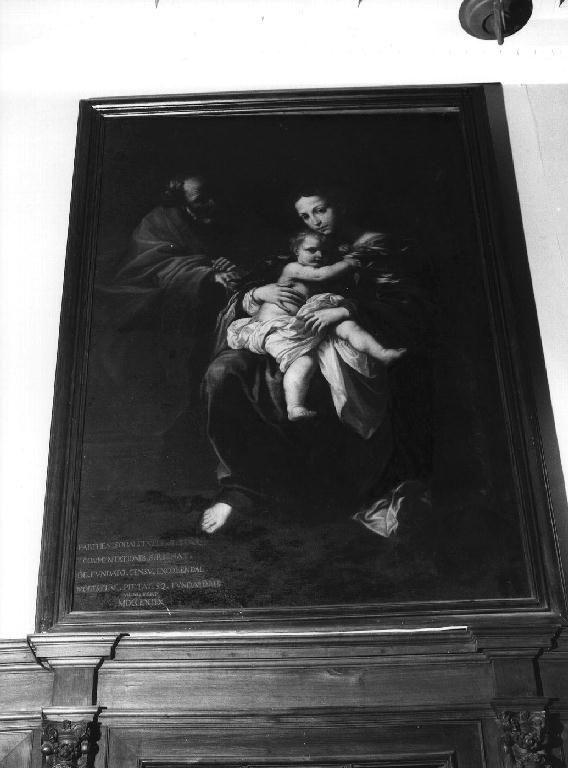 Sacra Famiglia (dipinto, opera isolata) - bottega genovese (fine/inizio secc. XVII/ XVIII)