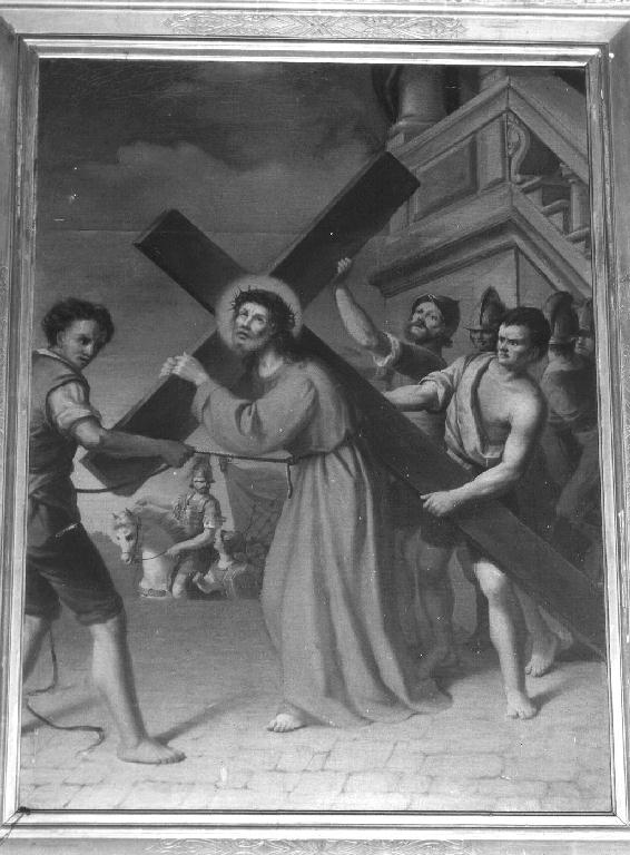Cristo caricato della croce (dipinto, ciclo) di Rocca Maria (sec. XIX)