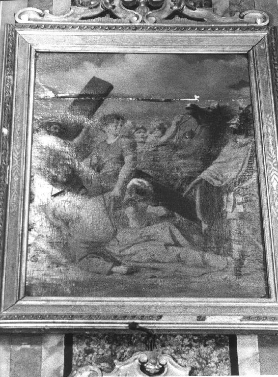 Cristo cade sotto la croce (dipinto, ciclo) di Rocca Maria (sec. XIX)