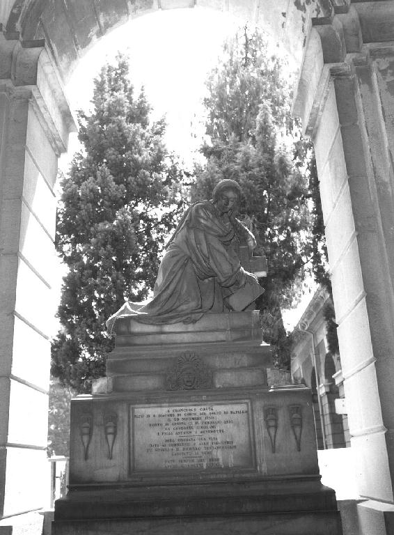 figura femminile panneggiata (monumento funebre, opera isolata) di Varni Santo (sec. XIX)