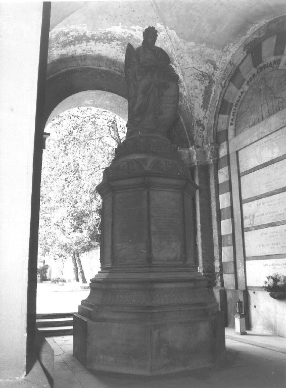 angelo reggistemma (monumento funebre, opera isolata) di Varni Santo (seconda metà sec. XIX)