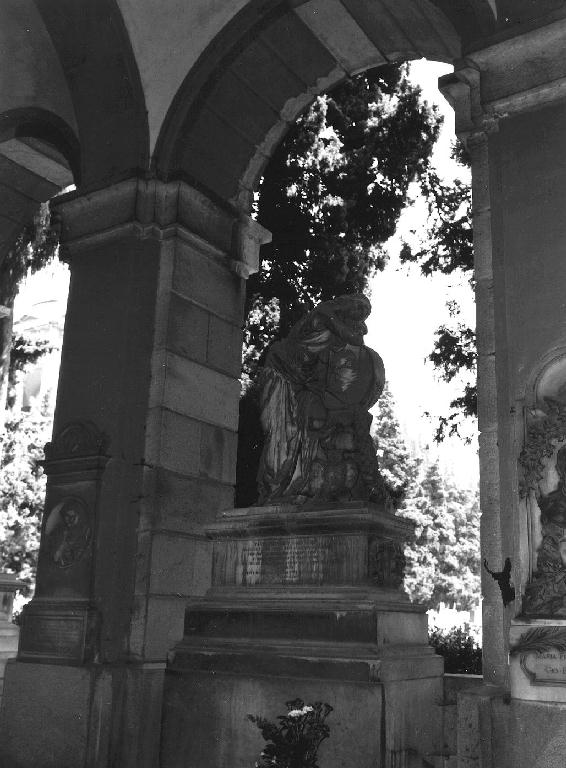 figura femminile dolente (monumento funebre, opera isolata) di Varni Santo (sec. XIX)