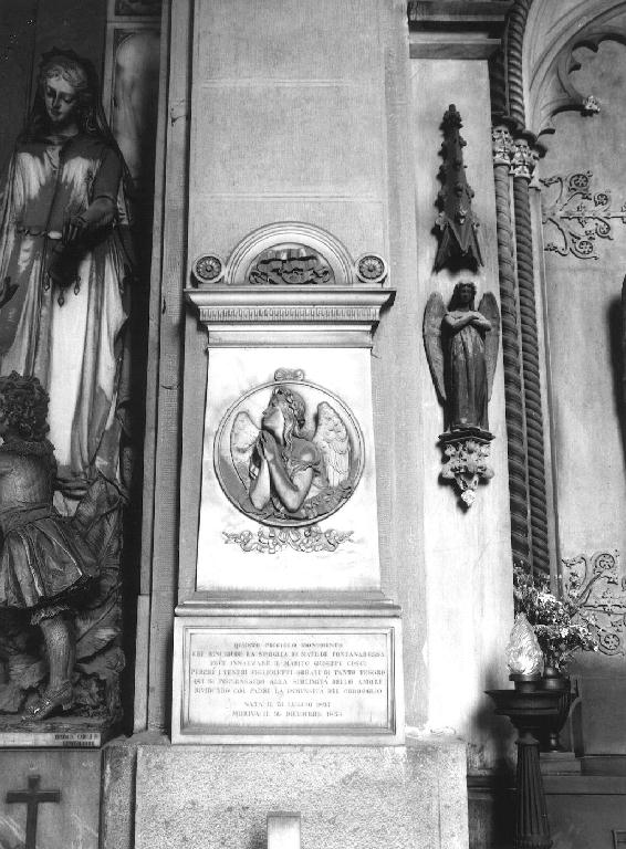 angelo orante (monumento funebre - a edicola, opera isolata) di Varni Santo (sec. XIX)