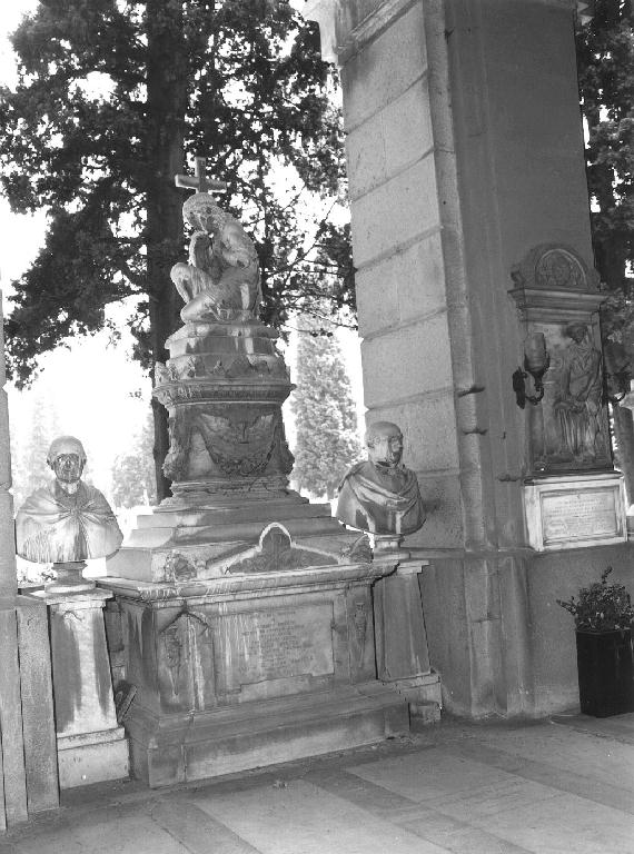 figura allegorica maschile (monumento funebre, opera isolata) di Gagini Giuseppe (metà sec. XIX)