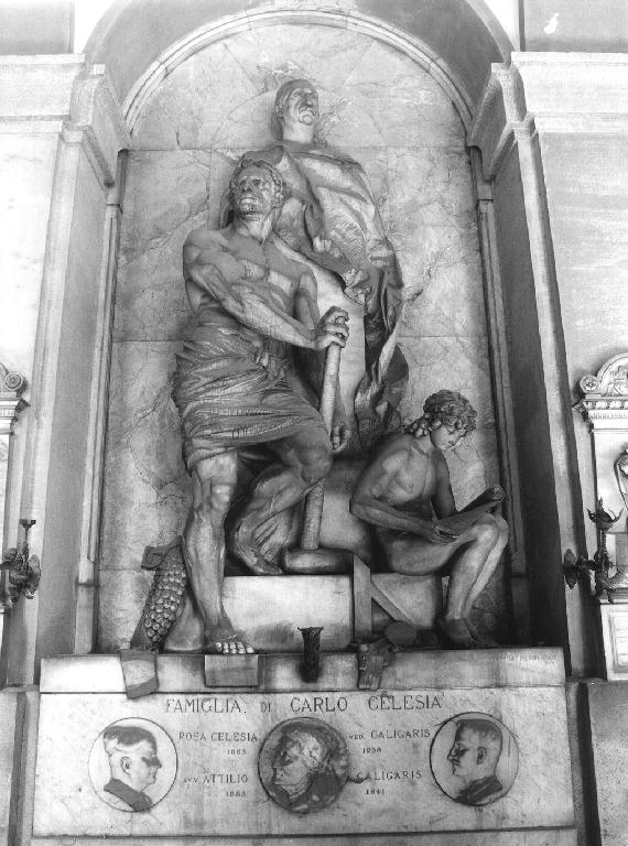 simboli delle scienze (monumento funebre, opera isolata) di Paernio Demetrio (ultimo quarto sec. XIX)