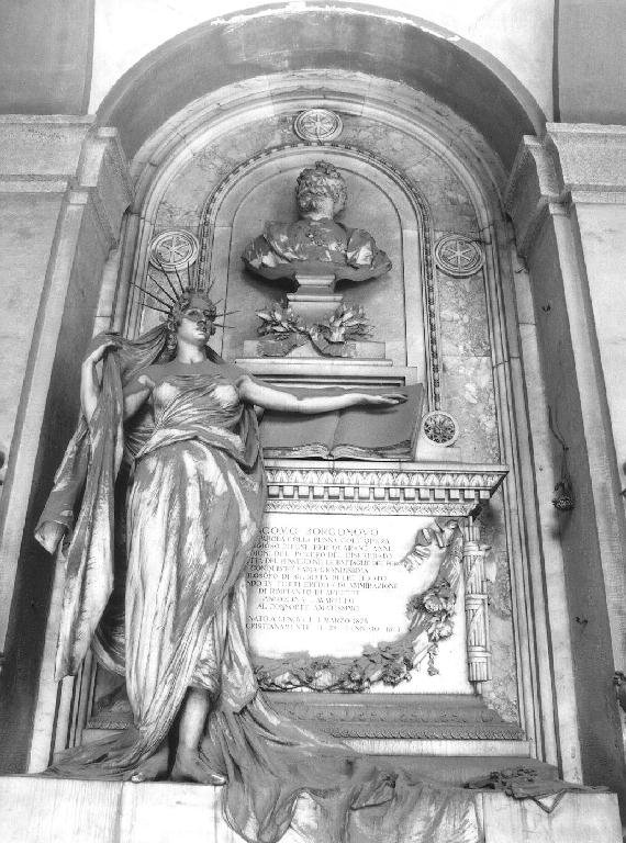 ALLEGORIA DELLA GIUSTIZIA?, figura allegorica femminile (monumento funebre, opera isolata) di Scanzi Giovanni (sec. XIX)