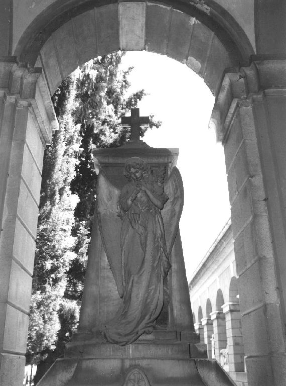angelo orante (monumento funebre, opera isolata) - bottega genovese (primo quarto sec. XX)