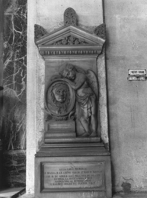 angelo reggistemma (monumento funebre - a edicola, opera isolata) di Rubatto Carlo (sec. XIX)