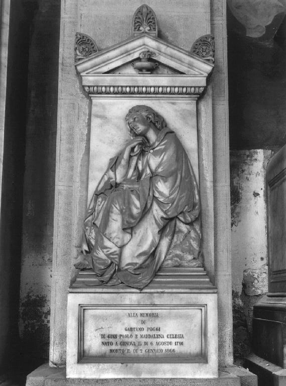 figura allegorica femminile (monumento funebre - a edicola, opera isolata) di Benetti Giuseppe (sec. XIX)