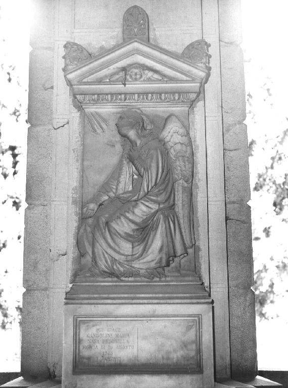 angelo (monumento funebre - a edicola, opera isolata) di Venzano Lorenzo (primo quarto sec. XX)