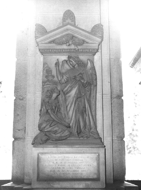 angelo annunciante (monumento funebre - a edicola, opera isolata) di Benetti Giuseppe (sec. XIX)