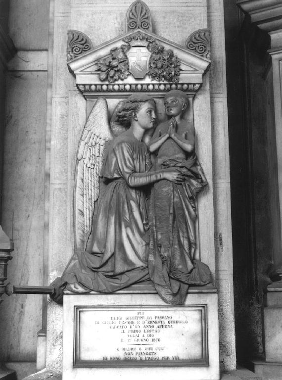 angelo (monumento funebre, opera isolata) di Villa Giovanni Battista (sec. XIX)