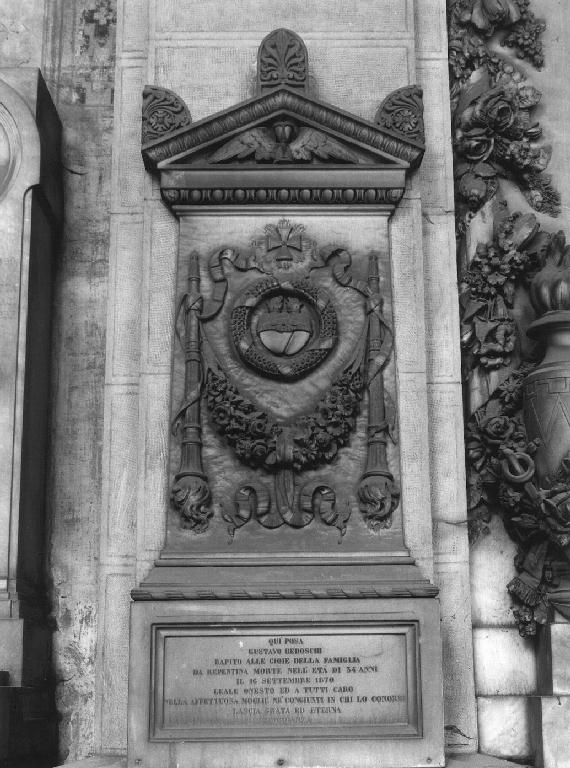 festone (monumento funebre - a edicola, opera isolata) di Cevasco Giovanni Battista (ultimo quarto sec. XIX)