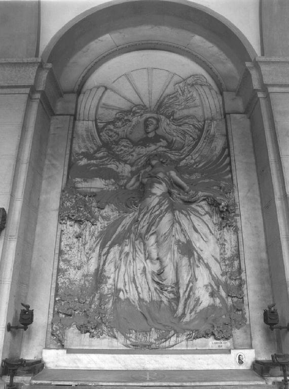 figura allegorica femminile (monumento funebre, opera isolata) di Brizzolara Luigi (sec. XX)